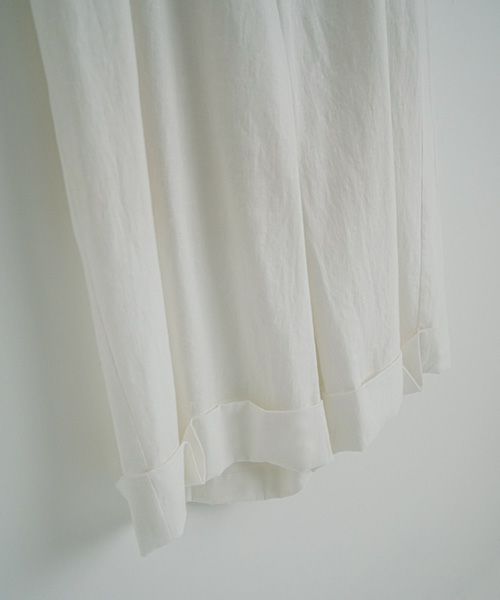 Mochi.モチ.cropped wide pants [mo-pt-01/white・]