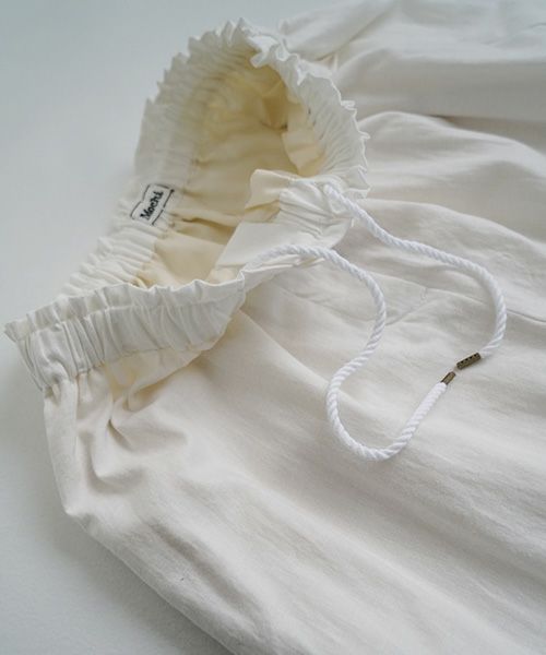 Mochi.モチ.cropped wide pants [mo-pt-01/white・]