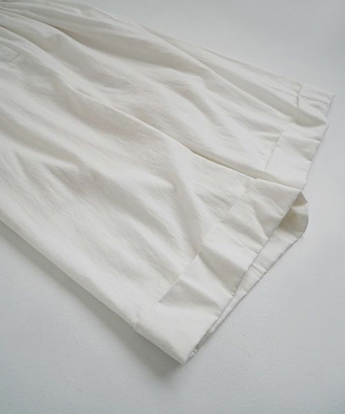 Mochi.モチ.cropped wide pants [mo-pt-01/white・]