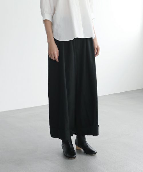 Mochi.モチ.cropped wide pants [mo-pt-01/black]