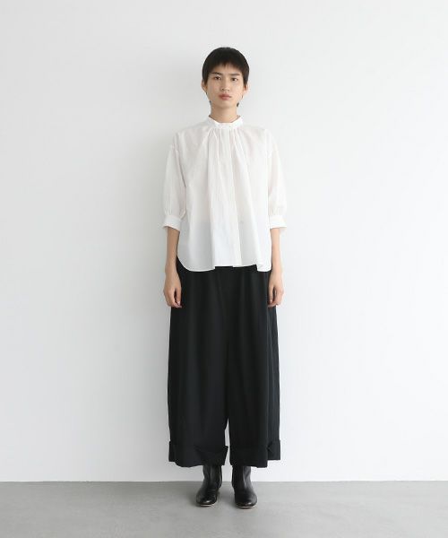 Mochi.モチ.cropped wide pants [mo-pt-01/black]