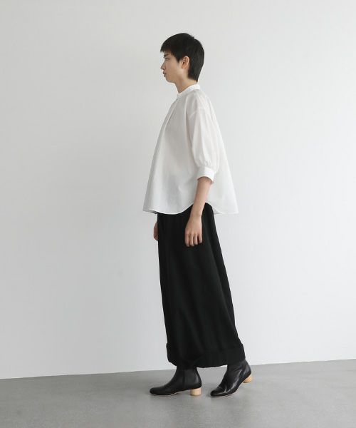 Mochi.モチ.cropped wide pants [mo-pt-01/black]