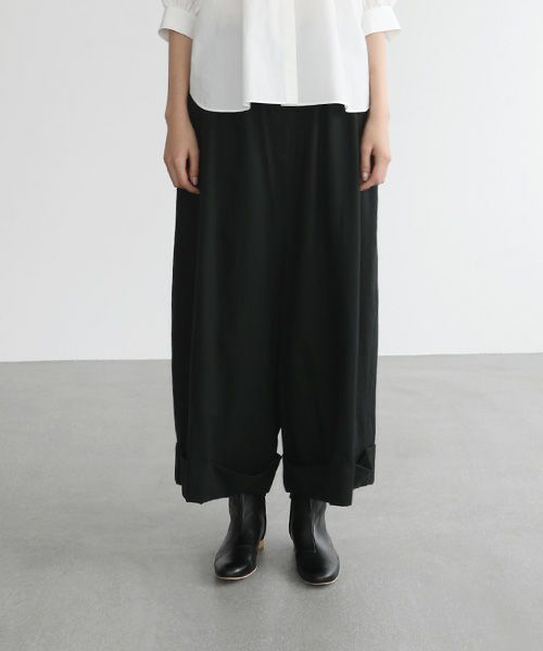 Mochi.モチ.cropped wide pants [mo-pt-01/black]