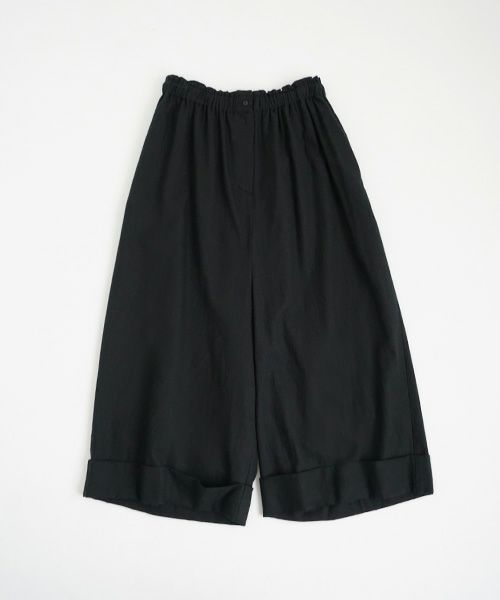 Mochi.モチ.cropped wide pants [mo-pt-01/black]