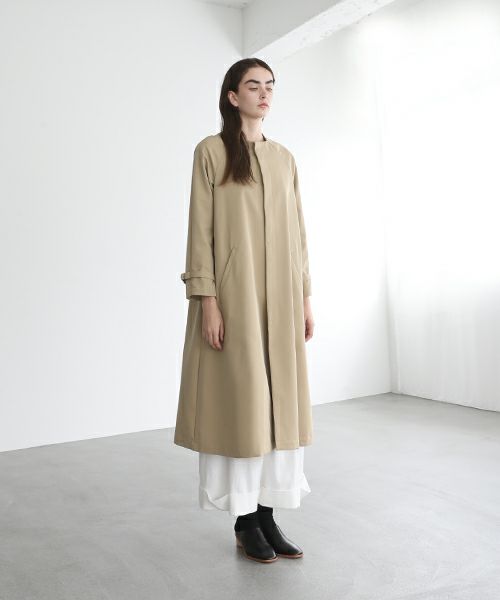 Mochi.モチ.tuck trench coat [mo-co-01/beige]