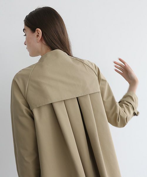 Mochi.モチ.tuck trench coat [mo-co-01/beige]