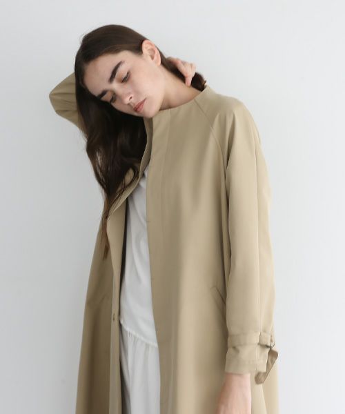 Mochi.モチ.tuck trench coat [mo-co-01/beige]