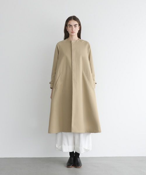 Mochi.モチ.tuck trench coat [mo-co-01/beige]