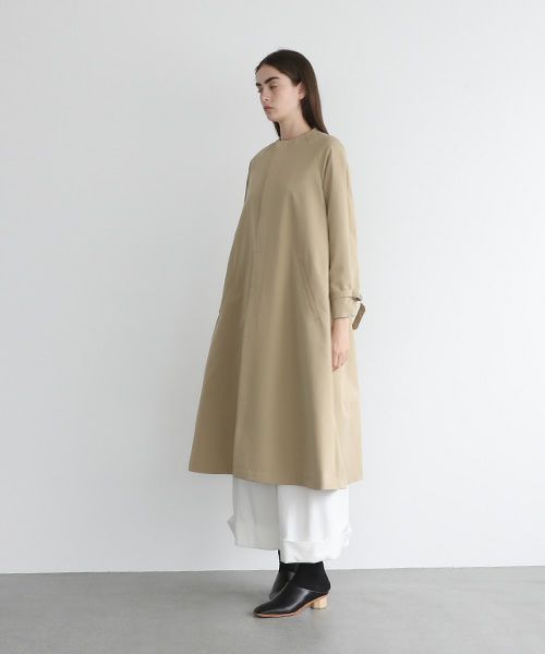 Mochi.モチ.tuck trench coat [mo-co-01/beige]