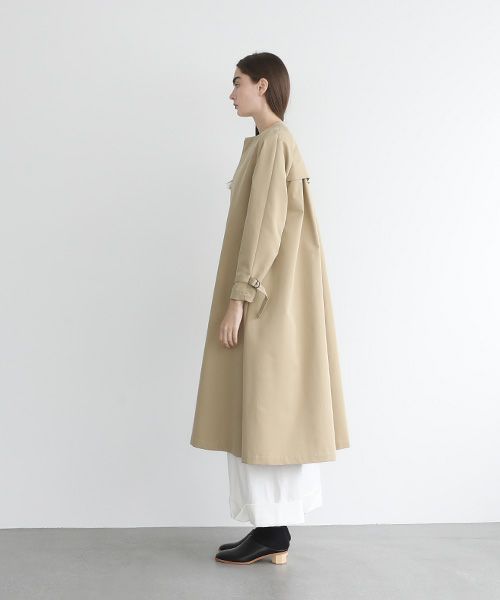 Mochi.モチ.tuck trench coat [mo-co-01/beige]