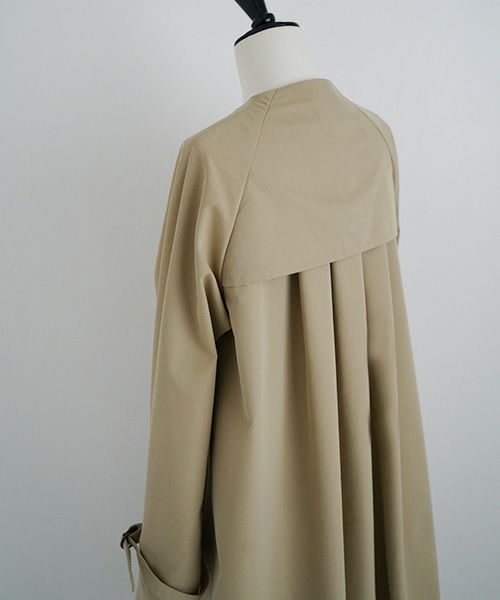 Mochi.モチ.tuck trench coat [mo-co-01/beige]