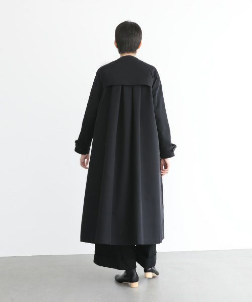 Mochi.モチ.tuck trench coat [mo-co-01/black/・2]