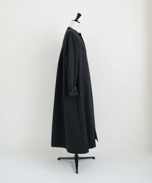 Mochi.モチ.tuck trench coat [mo-co-01/black/・2]