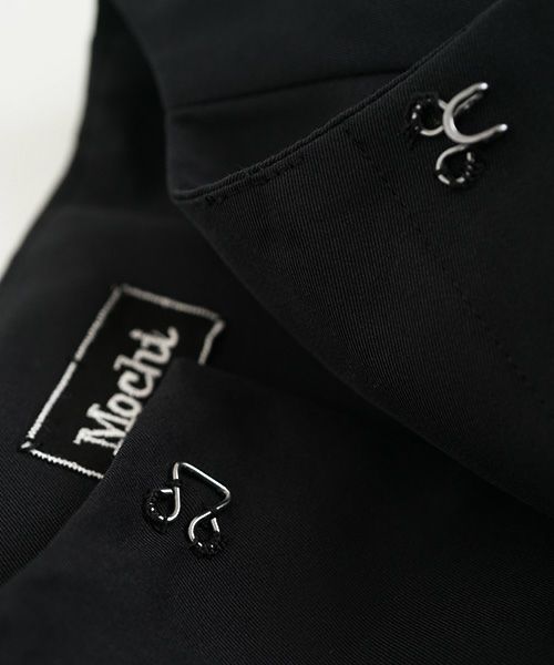 Mochi.モチ.tuck trench coat [mo-co-01/black/・2]