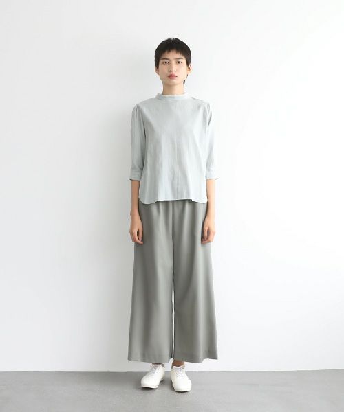 Mochi.モチ.wide pants [mo-pt-02-/green grey]