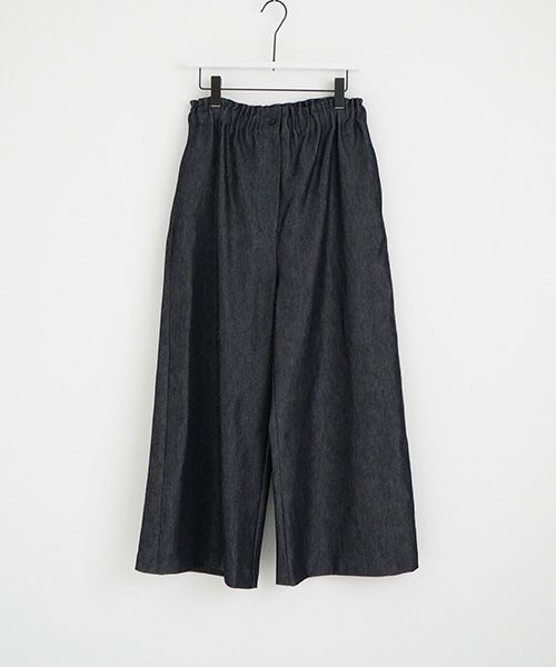Mochi.モチ.wide deinm pants [mo-pt-04-/dark indigo]