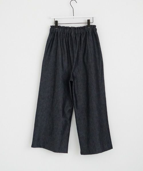 Mochi.モチ.wide deinm pants [mo-pt-04-/dark indigo]