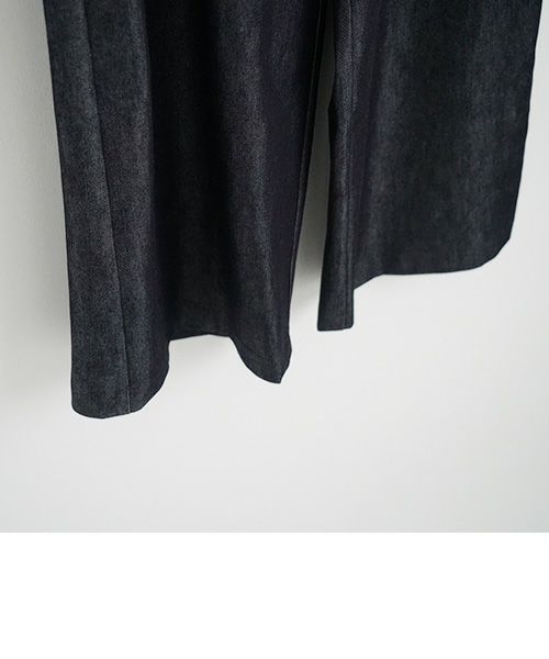 Mochi.モチ.wide deinm pants [mo-pt-04-/dark indigo]
