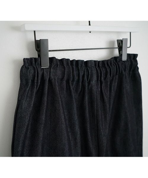 Mochi.モチ.wide deinm pants [mo-pt-04-/dark indigo]