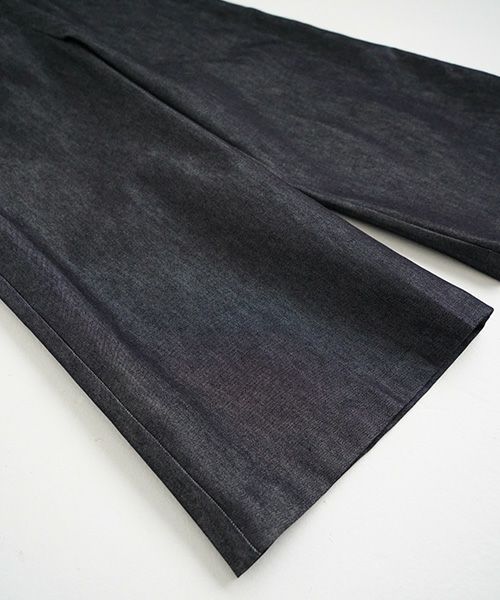 Mochi.モチ.wide deinm pants [mo-pt-04-/dark indigo]