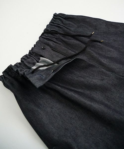 Mochi.モチ.wide deinm pants [mo-pt-04-/dark indigo]