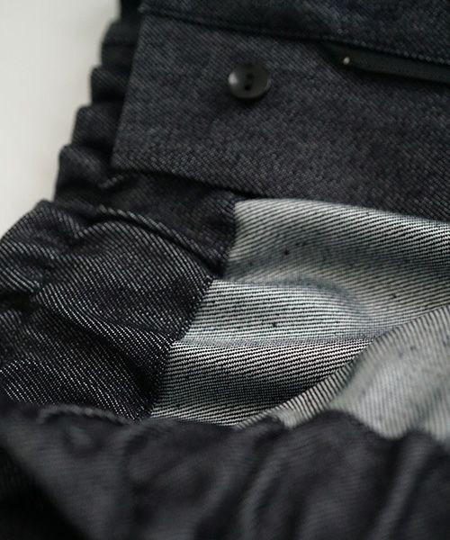 Mochi.モチ.wide deinm pants [mo-pt-04-/dark indigo]