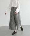 Mochi.モチ.Jacquard wide pants [mo-pt-03/green grey]