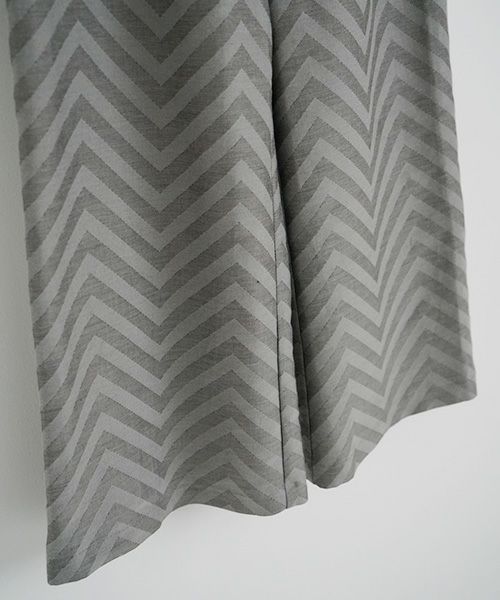 Mochi.モチ.Jacquard wide pants [mo-pt-03/green grey]