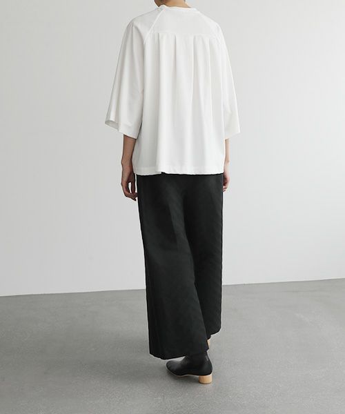 Mochi.モチ.Jacquard wide pants [mo-pt-03/black]