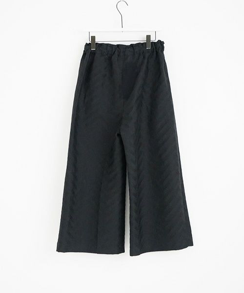 Mochi.モチ.Jacquard wide pants [mo-pt-03/black]