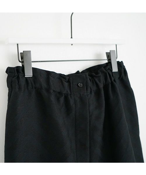 Mochi.モチ.Jacquard wide pants [mo-pt-03/black]