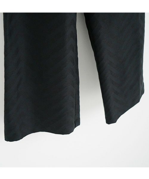 Mochi.モチ.Jacquard wide pants [mo-pt-03/black]