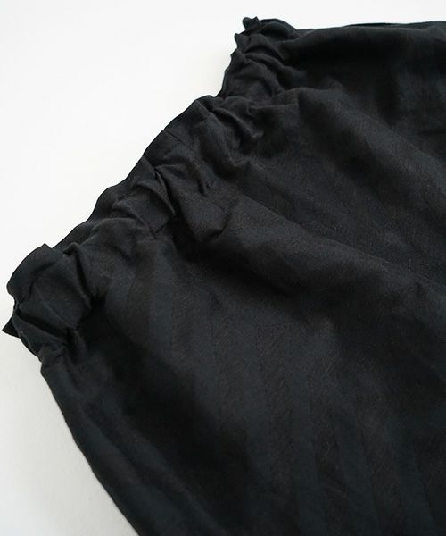 Mochi.モチ.Jacquard wide pants [mo-pt-03/black]