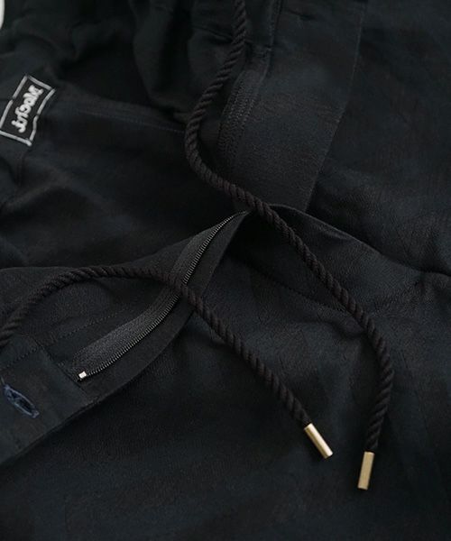 Mochi.モチ.Jacquard wide pants [mo-pt-03/black]