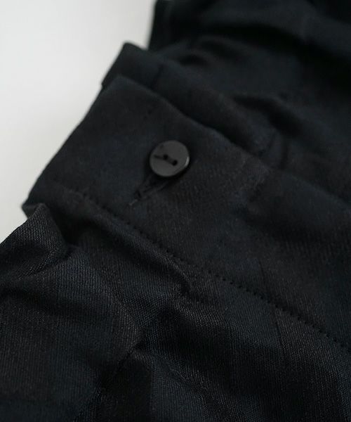 Mochi.モチ.Jacquard wide pants [mo-pt-03/black]