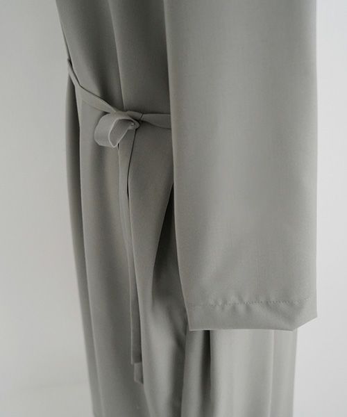 Mochi.モチ.high neck dress [mo-op-01-/green grey]