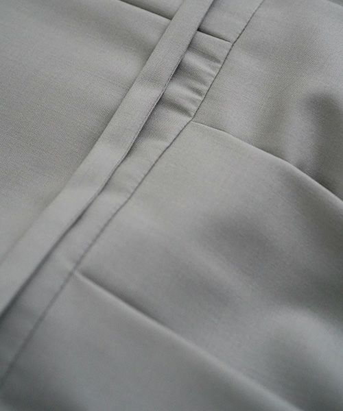 Mochi.モチ.high neck dress [mo-op-01-/green grey]