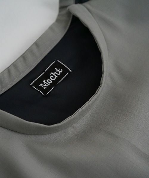 Mochi.モチ.trapeze dress [mo-op-03-/green grey]