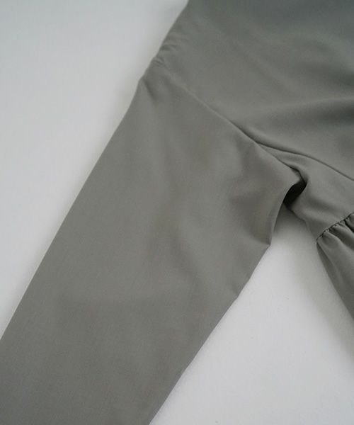 Mochi.モチ.trapeze dress [mo-op-03-/green grey]