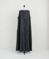 Mochi.モチ.v-neck denim dress [mo-op-04/dark indigo/・1]