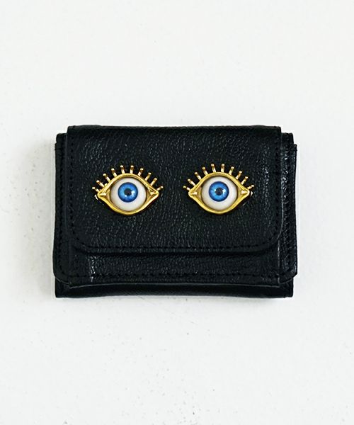 AHCAHCUM.あちゃちゅむ.お目目の財布 【black】