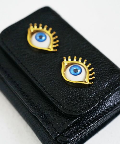 AHCAHCUM.あちゃちゅむ.お目目の財布 【black】