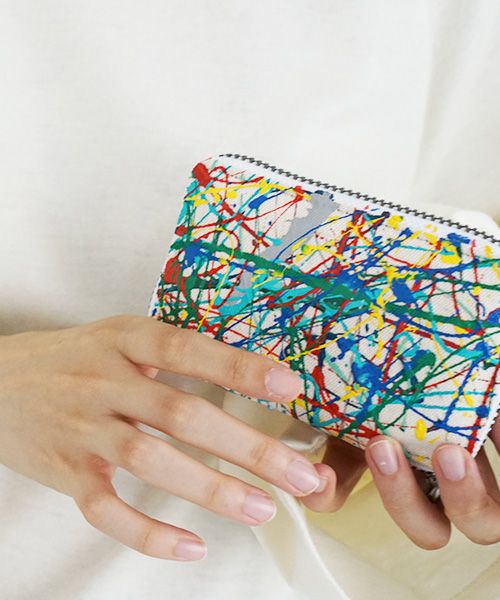 macromauro マクロマウロ.SPLASH WALLET R [ECRU]_