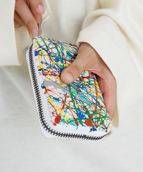 macromauro マクロマウロ.SPLASH WALLET R [ECRU]_