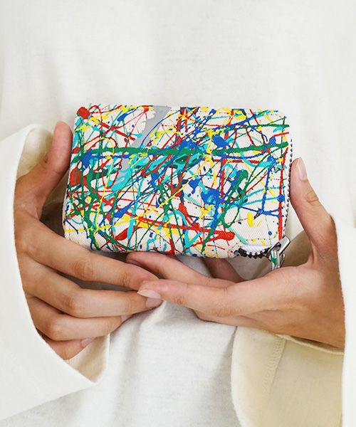 macromauro マクロマウロ.SPLASH WALLET R [ECRU]_