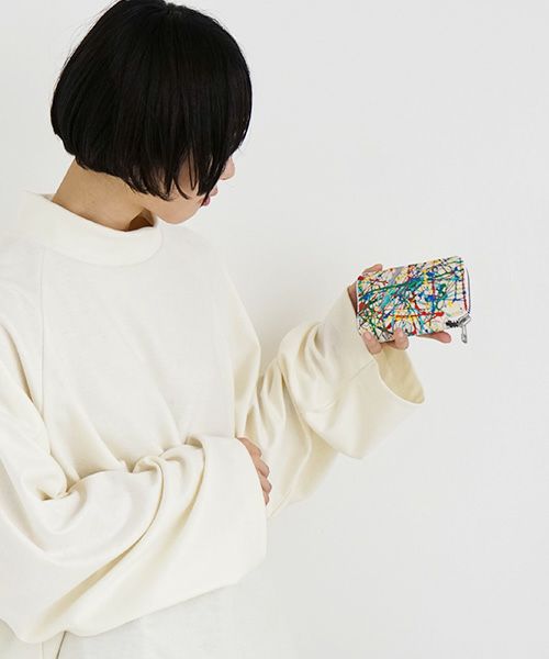 macromauro マクロマウロ.SPLASH WALLET R [ECRU]_