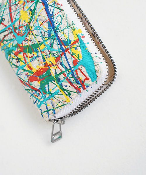 macromauro マクロマウロ.SPLASH WALLET R [ECRU]_