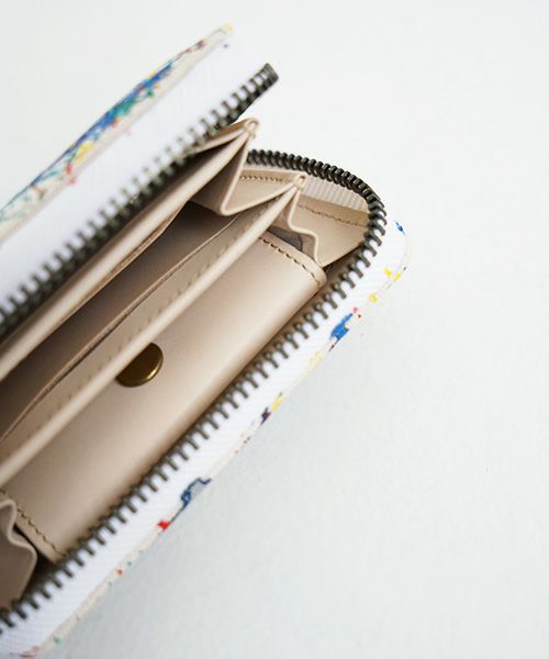 macromauro マクロマウロ.SPLASH WALLET R [ECRU]_