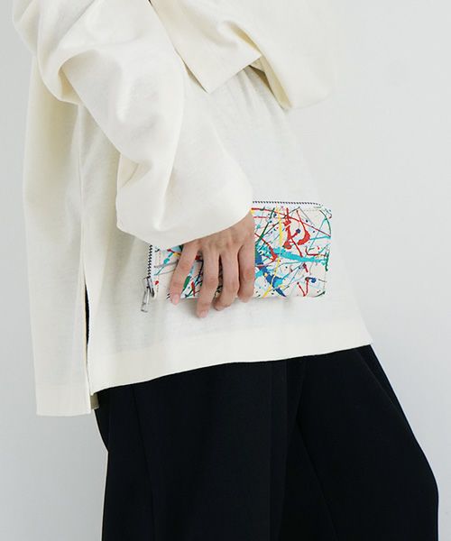 macromauro マクロマウロ.SPLASH WALLET M [ECRU]