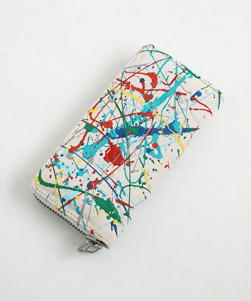 macromauro マクロマウロ.SPLASH WALLET M [ECRU]